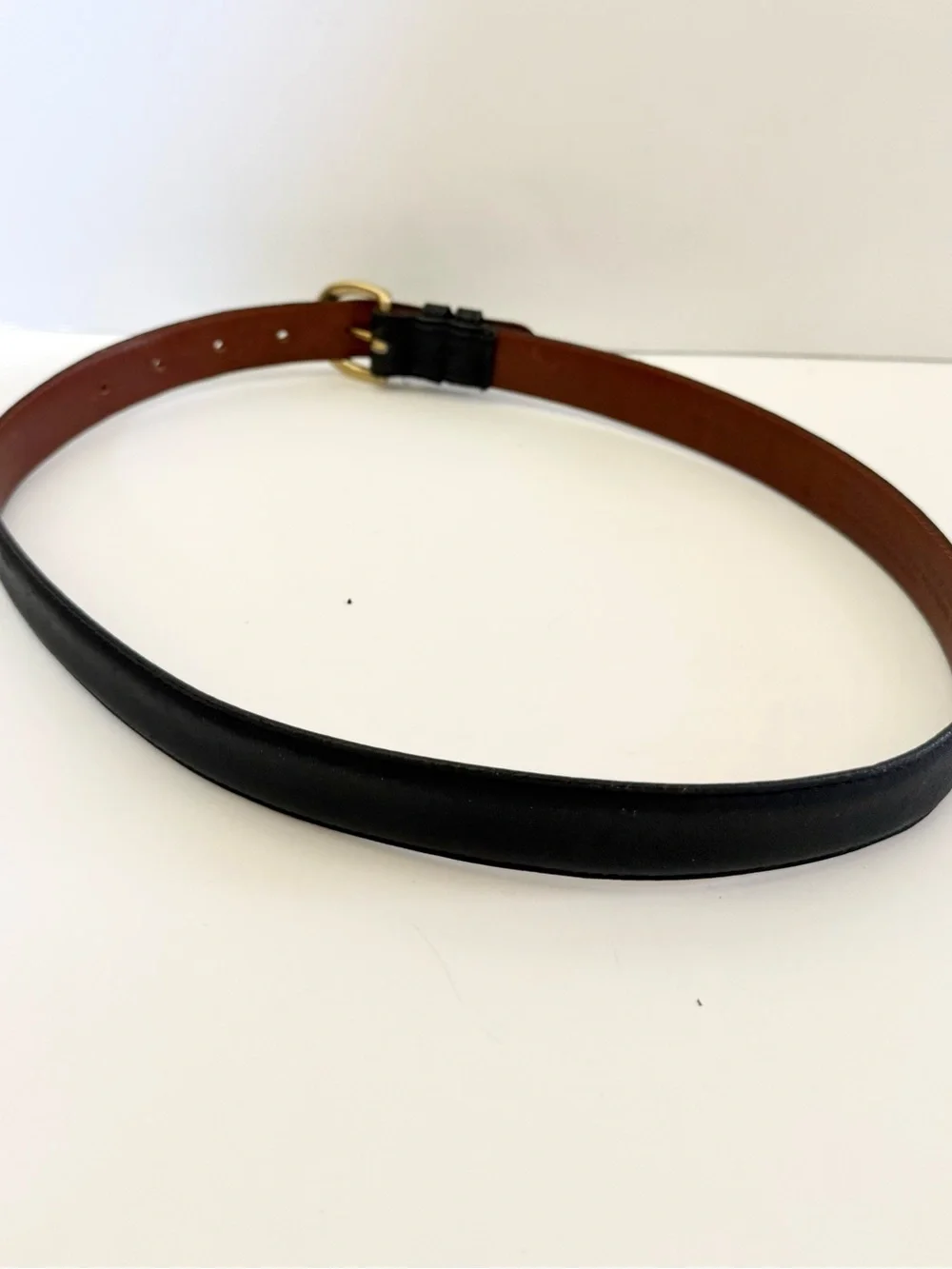 Coach Vintage 8400 Black Leather Belt Medium 35”